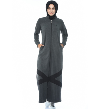 Gray women's sports cloak