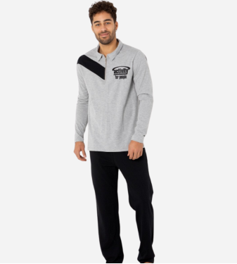 Grey Men's Winter Pajamas - DoReMi