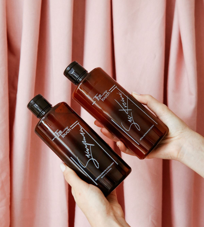 Hair Care Set - Keratin Shampoo + Hair Cream - The Touch