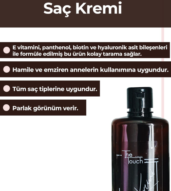 Hair Care Set - Keratin Shampoo + Hair Cream - The Touch