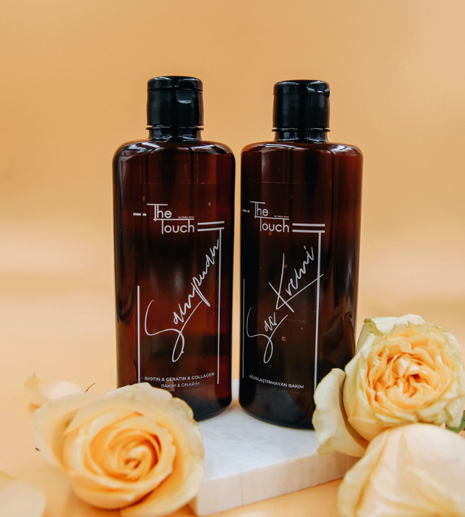 Hair Care Set - Keratin Shampoo + Hair Cream - The Touch