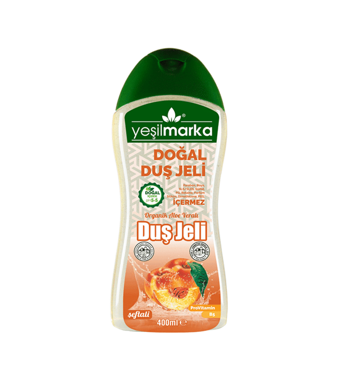 Natural Shower Gel - Peach - YeşilMarka