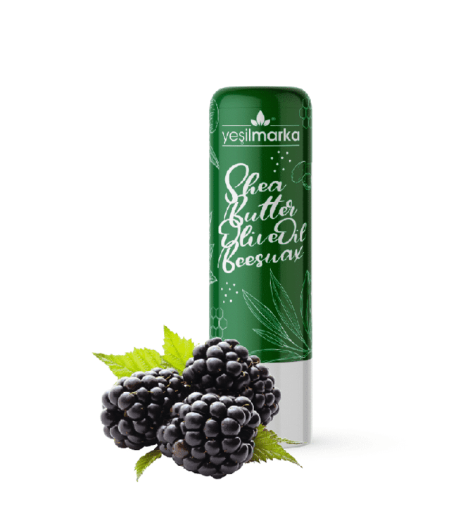 Natural lip balm with blackberry flavor from YeşilMarka