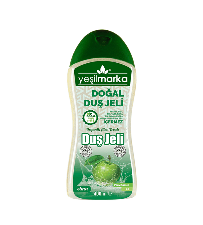 Natural Shower Gel - Apple -YeşilMarka