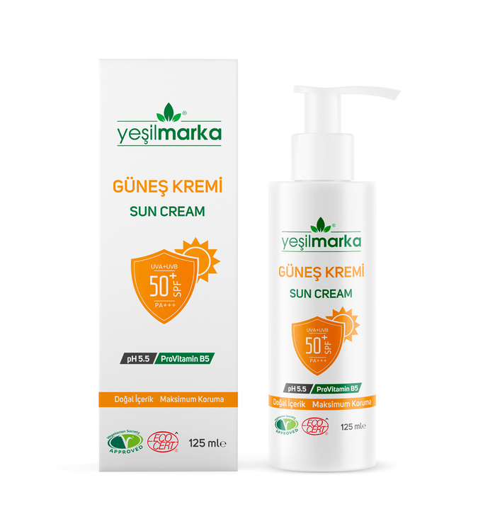 Sunscreen cream SPF 50 from YeşilMarka
