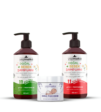 Natural shampoo and cream set for children from YeşilMarka