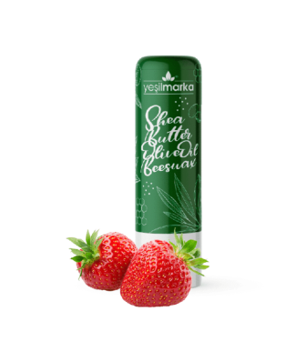 Natural lip balm with strawberry flavor from YeşilMarka
