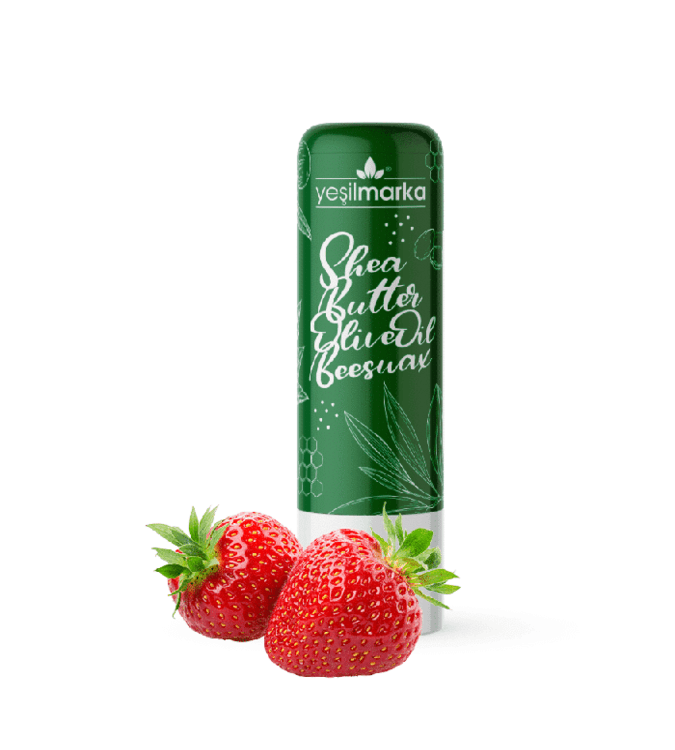 Natural lip balm with strawberry flavor from YeşilMarka
