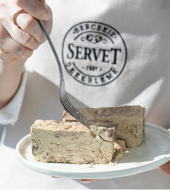 Fresh tahini halva with cocoa without sugar 400 grams