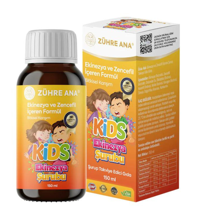 Echinacea and ginger cough syrup for children - Zuhre Ana