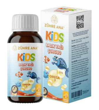 Omega-3 - orange fish oil drink for children - Zuhre Ana