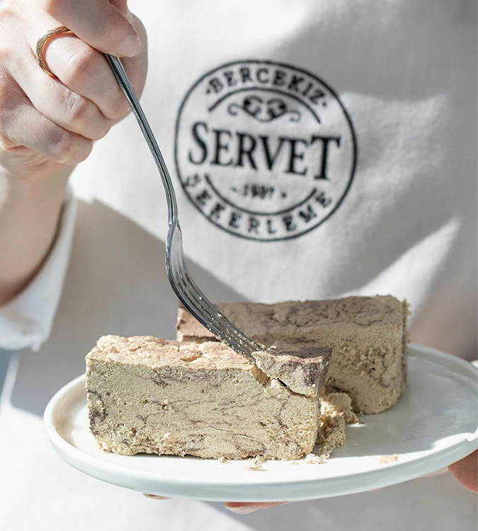 Fresh tahini halva with cocoa without sugar 400 grams