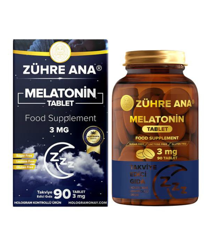 Melatonin 3mg × 90 tablets - Zuhre Ana