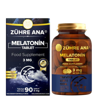 Melatonin 3mg × 90 tablets - Zuhre Ana