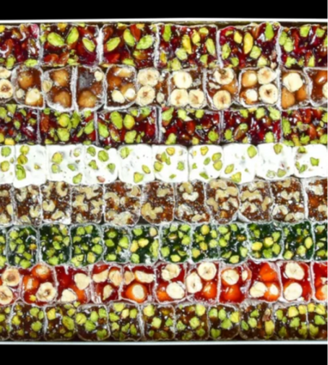 Mixed Turkish Delight -Small Box 1kg - by Hafez Mustafa