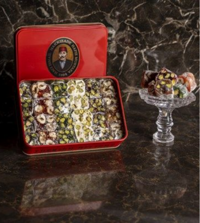 Mixed Turkish Delight -  Large Box 1.7kg - by Hafez Mustafa
