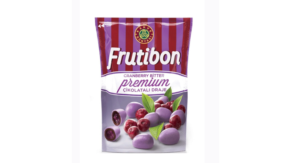 Kahve Dunyasi Frutibon Cranberry Covered with Chocolate - 150 gr