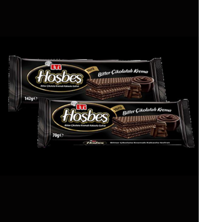 Eti Hoşbeş Wafer with Dark Chocolate Cream 142 gx 20 Pieces