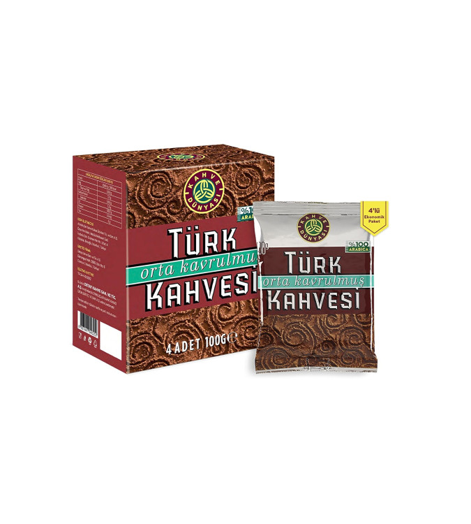 Medium Roasted Turkish Coffee 100 × 4 Gr - Kahve Dünyası