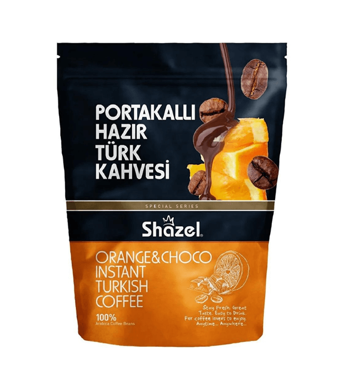 Orange Shazel Instant Turkish Coffee - 200 gr
