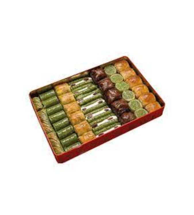 Mixed Baklava with Pistachio - L Box 1.7kg - by Hafiz Mustafa