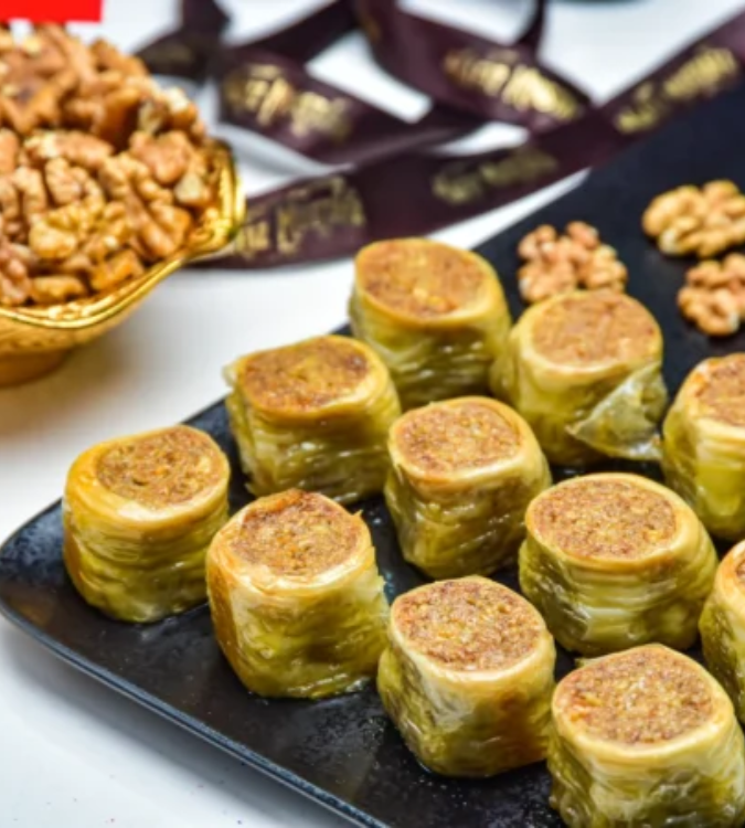 Walnut Mixed Baklava - L Box 1.7kg - by Hafiz Mustafa