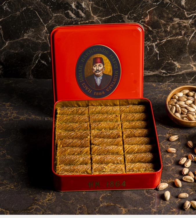 Burma Kadayif with Pistachio - Small Box 1kg - by Hafiz Mustafa