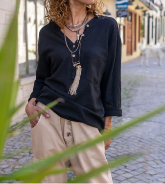 Women's linen blouse