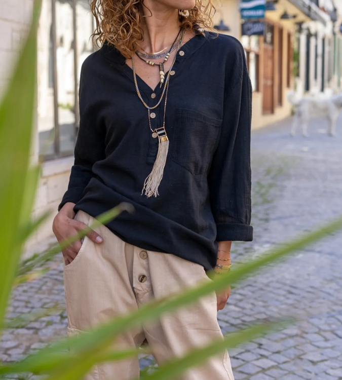 Women's linen blouse