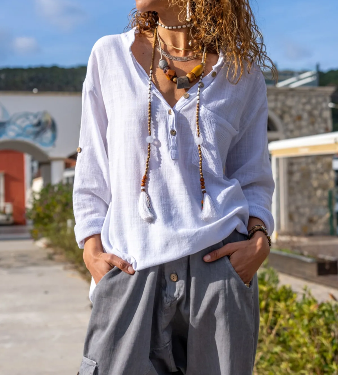 Women's linen blouse