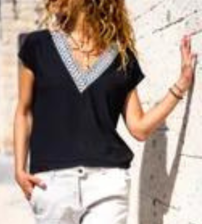 Women's V-Neck Loose Blouse