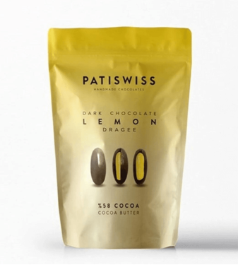 Lemon Dragee  with dark chocolate from Patiswiss - 80gr