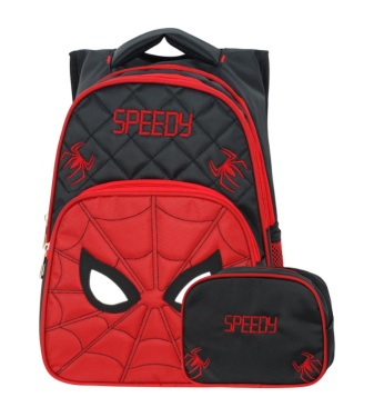 Spider man school backpack with lunch box