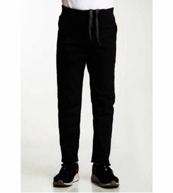 Unisex Ribbed Waist Linen Kids School Pants