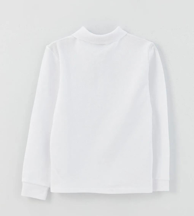 School Uniform Long Sleeve Polo T-Shirt - LCWAIKIKI Kids