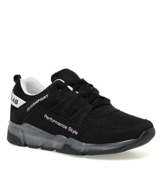 Black sport shoes for boys - Yellow Kids