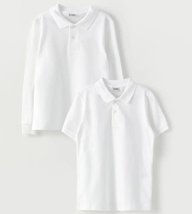 Lc Waikiki with polo collar t-shirt - two piece set for school uniform