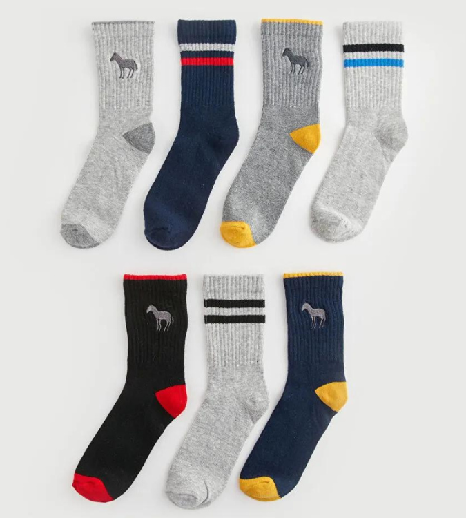 Boys' 7-pack of patterned socks -  Brand: LC WAIKIKI