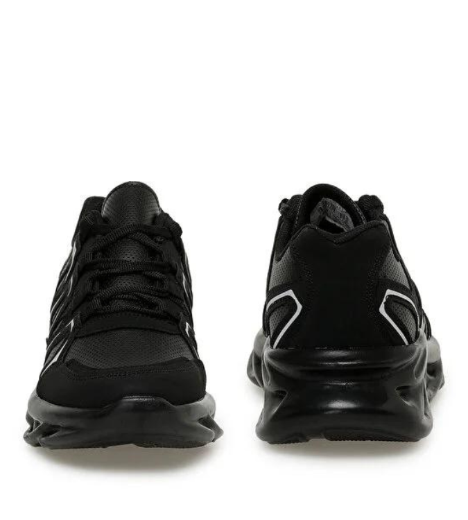 Comfortable black sneakers for boys - Yellow Kids